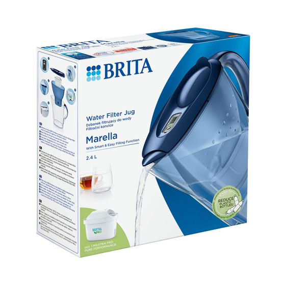 Brita Marella 2,4 L Maxtra Pro (kék) vízszűrő kancsó Brita Marella 2,4 L Maxtra Pro (kék) vízszűrő kancsó